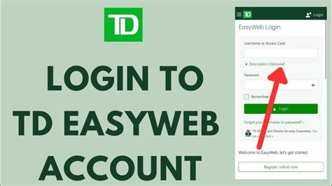 easyweb td login.